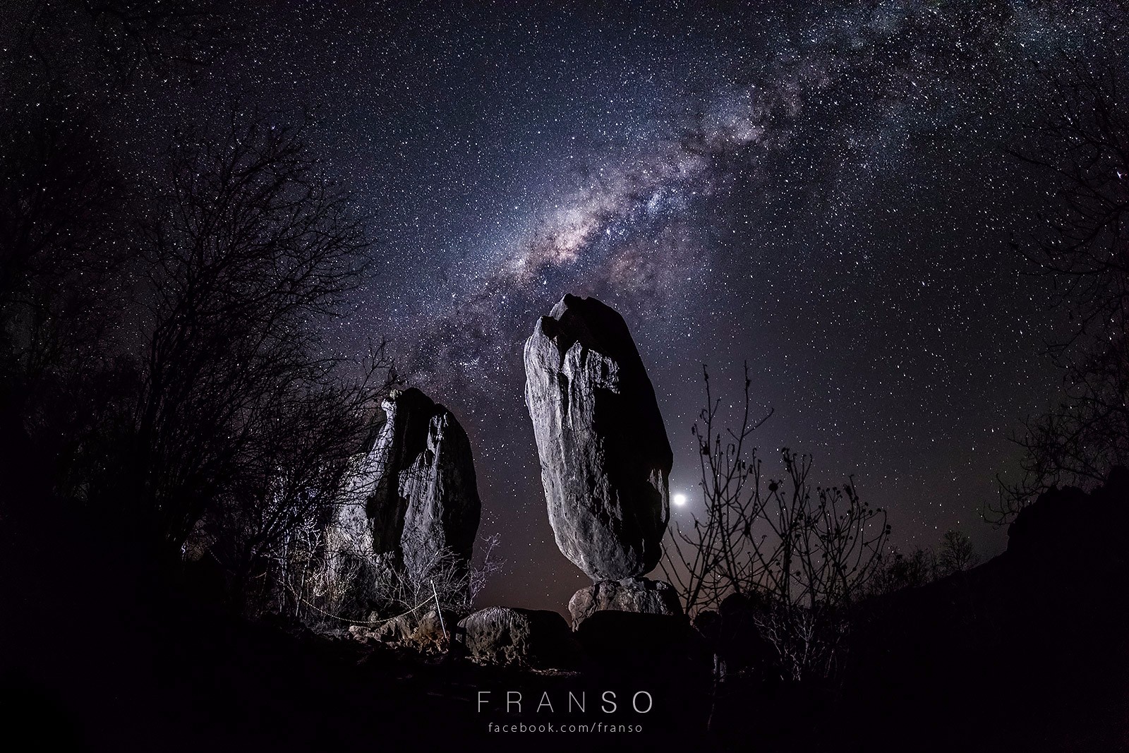 Starscape and Milkyway |  | The Balancing Rock | Chillagoe National Park, QLD, Australia