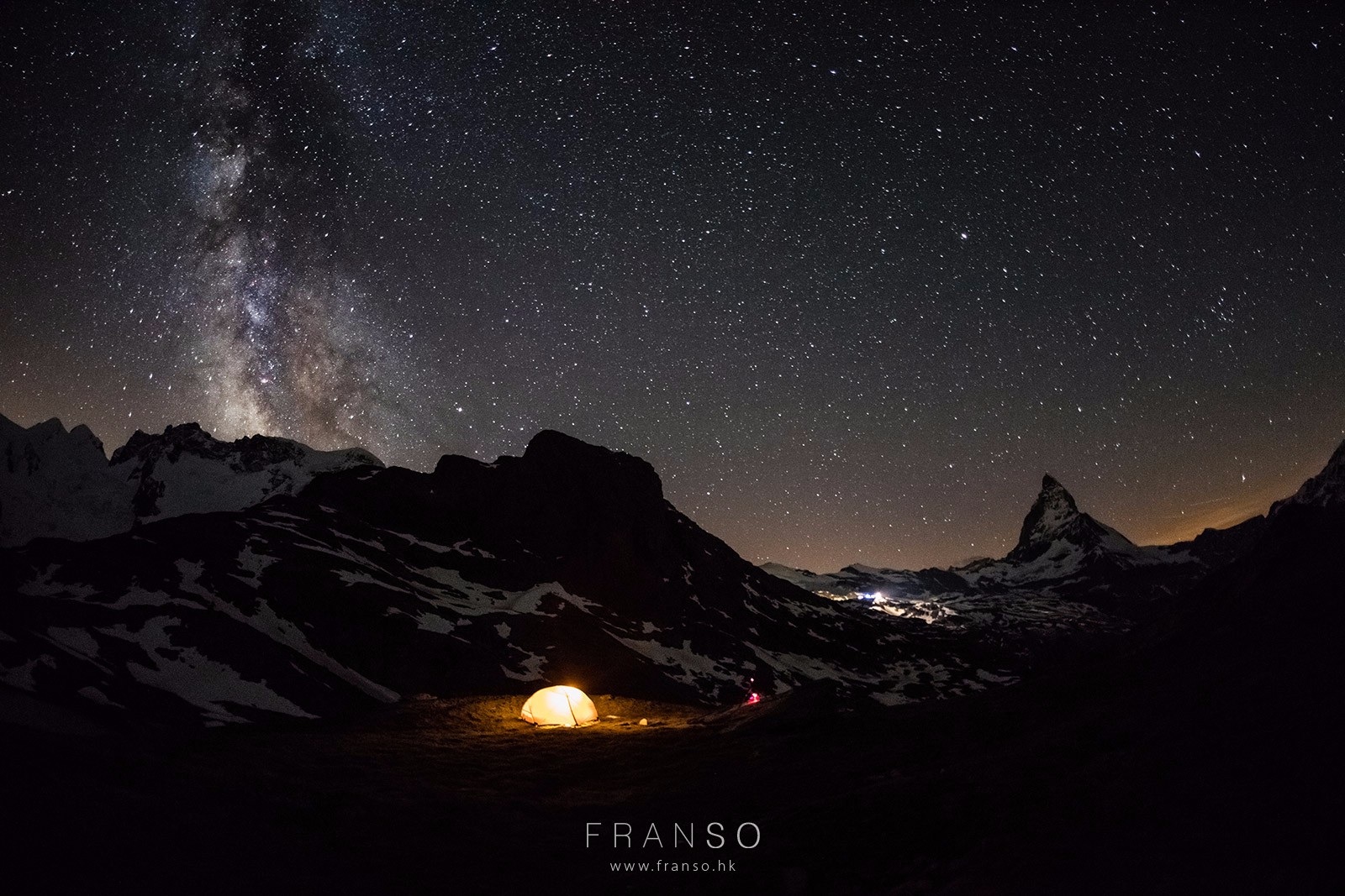 Starscape and Milkyway |  | Camping on the Alps | Valais, Switzerland