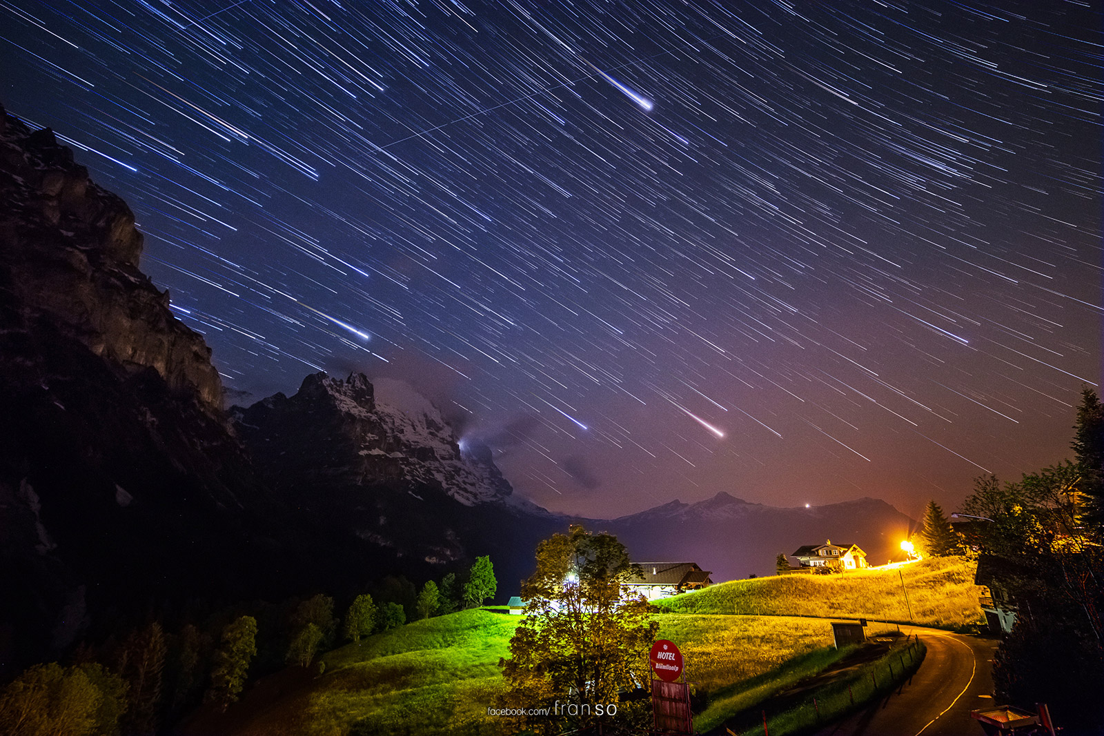 Starscape and Milkyway |  | Startrails | at Grindelwald